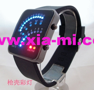 swatch led watch
